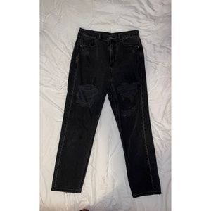 American Eagle Black Ripped Jeans
